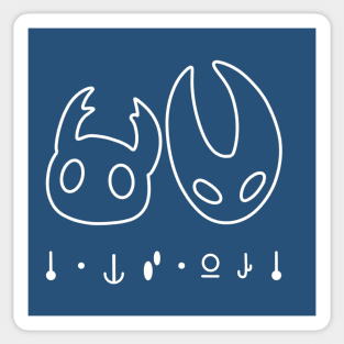 Hollow Knight Siblings- white Sticker